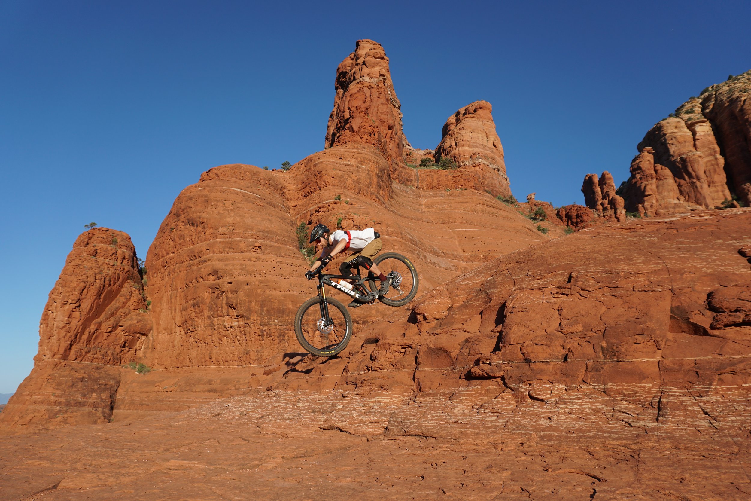 Steep Descending Drops Sedona Mountain Bike Academy